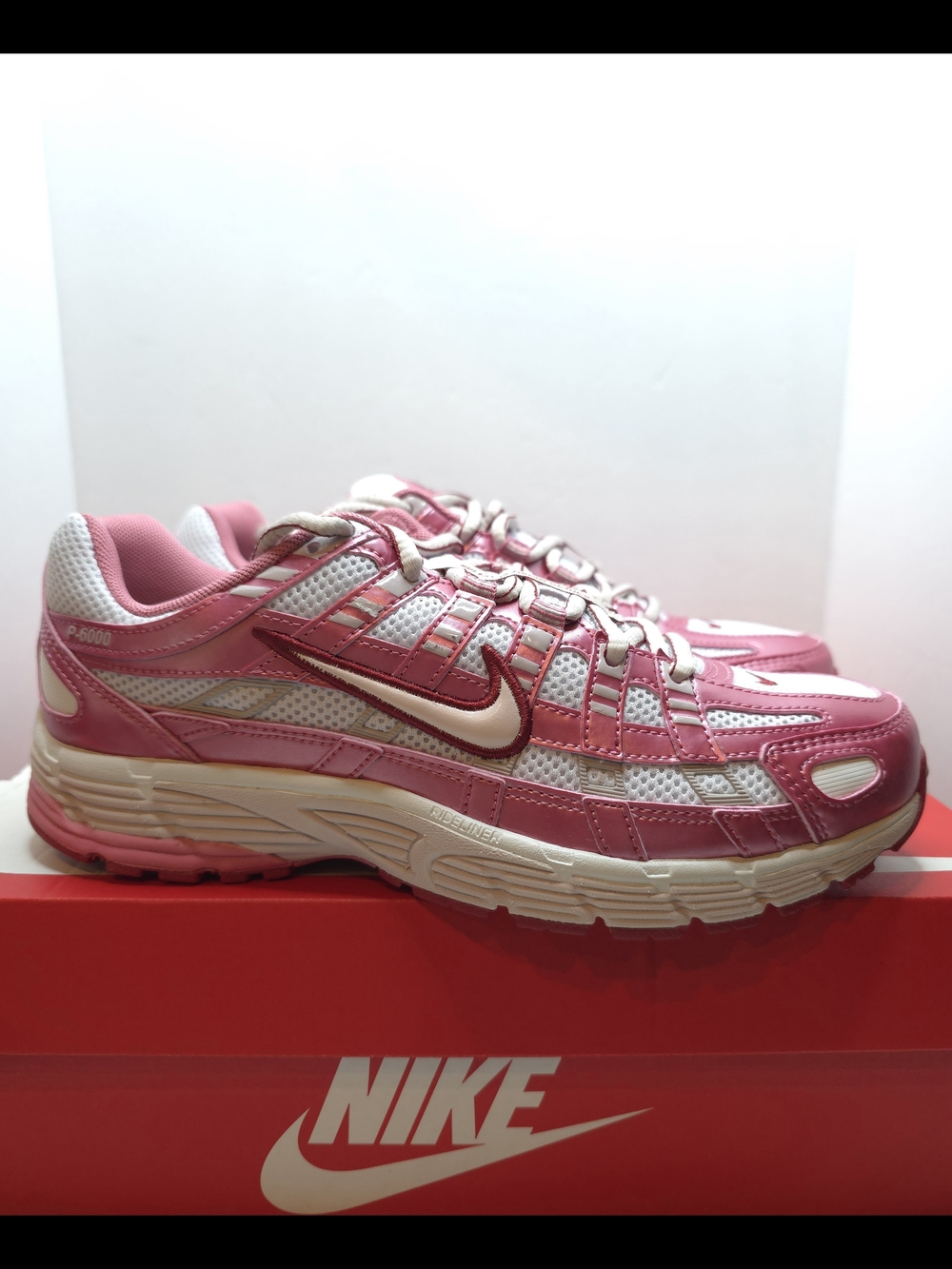 Nike Wmns P-6000 'Summit White Slit Red' Women's  IO3496-100 size 7.5W